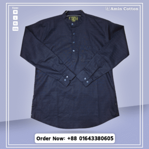 প্রিমিয়াম কটন কাতুয়া নেভি ব্লু কালার